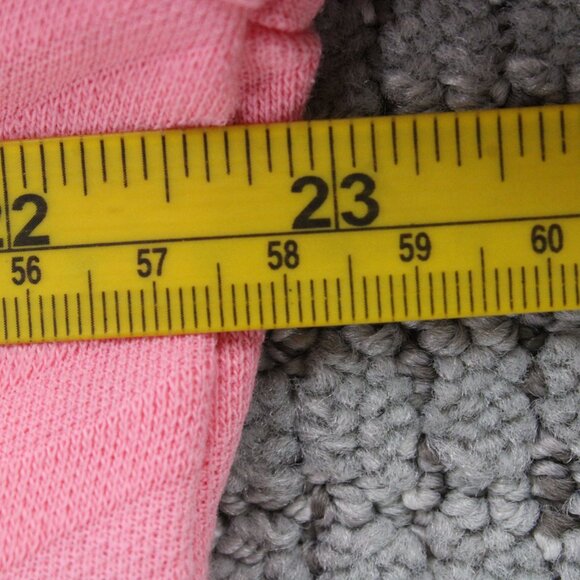 Stan Herman Terry Short Sleeve Zip Short Robe Womens Large L Pink Solid Full Zip - Picture 9 of 10